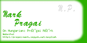 mark pragai business card